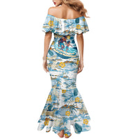 Hawaii Father's Day It's Surfing Time Family Matching Mermaid Dress and Hawaiian Shirt Aloha L Makuakane DT02 - Polynesian Pride