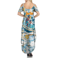 Hawaii Father's Day It's Surfing Time Family Matching Summer Maxi Dress and Hawaiian Shirt Aloha L Makuakane DT02 - Polynesian Pride