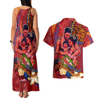 Happy Father's Day French Polynesia Couples Matching Tank Maxi Dress and Hawaiian Shirt Family Turtle Hibiscus DT02 - Polynesian Pride