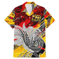Papua New Guinea 50th Independence Day Family Matching Mermaid Dress and Hawaiian Shirt Celebrate Our History, Inspire Our Future DT02 Dad's Shirt - Short Sleeve Art - Polynesian Pride