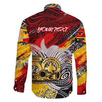 Papua New Guinea 50th Independence Day Family Matching Off The Shoulder Long Sleeve Dress and Hawaiian Shirt Celebrate Our History, Inspire Our Future DT02 - Polynesian Pride