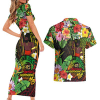 45th Anniversary of Freedom Vanuatu Couples Matching Short Sleeve Bodycon Dress and Hawaiian Shirt Island Pride Cultural Power Pacific Unity DT02 - Polynesian Pride