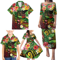 45th Anniversary of Freedom Vanuatu Family Matching Puletasi and Hawaiian Shirt Island Pride Cultural Power Pacific Unity DT02 - Polynesian Pride