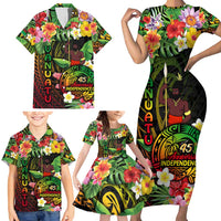 45th Anniversary of Freedom Vanuatu Family Matching Short Sleeve Bodycon Dress and Hawaiian Shirt Island Pride Cultural Power Pacific Unity DT02 - Polynesian Pride
