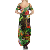 45th Anniversary of Freedom Vanuatu Family Matching Summer Maxi Dress and Hawaiian Shirt Island Pride Cultural Power Pacific Unity DT02 - Polynesian Pride
