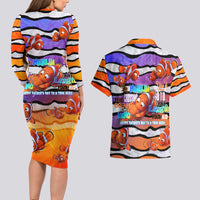 The Ocean Best Dad Couples Matching Long Sleeve Bodycon Dress and Hawaiian Shirt Like Marlin Happy Fathers Day To a True Hero DT02 - Polynesian Pride