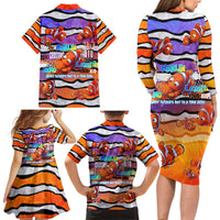 The Ocean Best Dad Family Matching Long Sleeve Bodycon Dress and Hawaiian Shirt Like Marlin Happy Fathers Day To a True Hero DT02 - Polynesian Pride