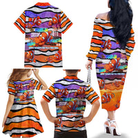 The Ocean Best Dad Family Matching Off The Shoulder Long Sleeve Dress and Hawaiian Shirt Like Marlin Happy Fathers Day To a True Hero DT02 - Polynesian Pride