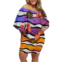 The Ocean Best Dad Family Matching Off Shoulder Short Dress and Hawaiian Shirt Like Marlin Happy Fathers Day To a True Hero DT02 Mom's Dress Art - Polynesian Pride