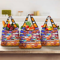 The Ocean Best Dad Grocery Bag Like Marlin Happy Fathers Day To a True Hero - Polynesian Pride