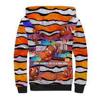 The Ocean Best Dad Sherpa Hoodie Like Marlin Happy Fathers Day To a True Hero - Polynesian Pride