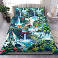 Wailua Falls Hawaii Bedding Set Kauai Natural Beauty