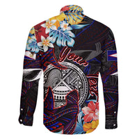 Personalized Amelika Samoa Sharks Polynesia Family Matching Puletasi and Hawaiian Shirt American Samoa DT02 - Polynesian Pride