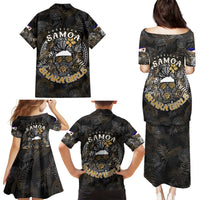 Personalized Shaka Girls America Samoa Family Matching Puletasi and Hawaiian Shirt Tropical Flowers Vintage DT02 - Polynesian Pride