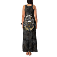 Personalized Shaka Girls America Samoa Family Matching Tank Maxi Dress and Hawaiian Shirt Tropical Flowers Vintage DT02 - Polynesian Pride