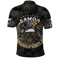 Personalized Shaka Girls America Samoa Polo Shirt Tropical Flowers Vintage