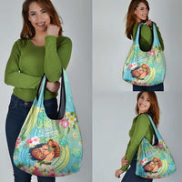 Hawaii Father's Day Grocery Bag Happy Father And Child