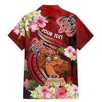 Personalised New Zealand Father's Day Family Matching Mermaid Dress and Hawaiian Shirt Happy Father And Child DT04 - Polynesian Pride