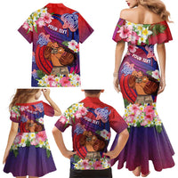 Personalised Samoa Father's Day Family Matching Mermaid Dress and Hawaiian Shirt Happy Father And Child DT04 - Polynesian Pride