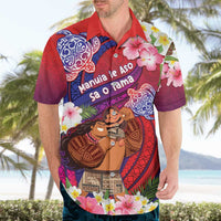 Personalised Samoa Father's Day Hawaiian Shirt Happy Father And Child