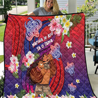 Samoa Father's Day Quilt Happy Father And Child