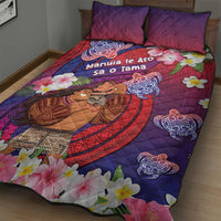 Samoa Father's Day Quilt Bed Set Happy Father And Child