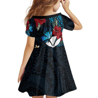 Hawaii Butterfly Family Matching Puletasi and Hawaiian Shirt Kanaka Maoli Mix Hibiscus DT04 - Polynesian Pride