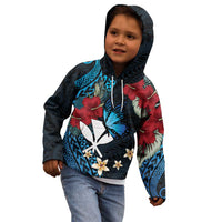 Hawaii Butterfly Kid Hoodie Kanaka Maoli Mix Hibiscus DT04 - Polynesian Pride