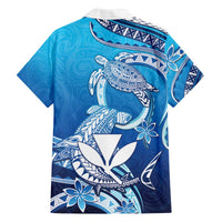 Hawaii Family Matching Off The Shoulder Long Sleeve Dress and Hawaiian Shirt Turtle With Hammerhead Shark Oceanic DT04 - Polynesian Pride