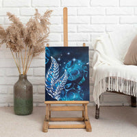 New Zealand Matariki Canvas Wall Art Maori Koru Mix Silver Fern DT04 - Polynesian Pride