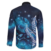 New Zealand Matariki Family Matching Summer Maxi Dress and Hawaiian Shirt Maori Koru Mix Silver Fern DT04 - Polynesian Pride