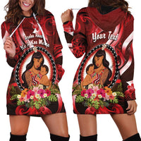 Personalised New Zealand Mother's Day Hoodie Dress I Love You Mom