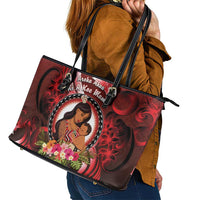 New Zealand Mother's Day Leather Tote Bag I Love You Mom