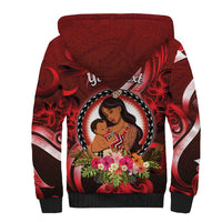 Personalised New Zealand Mother's Day Sherpa Hoodie I Love You Mom DT04 - Polynesian Pride