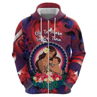 Personalised Samoa Mother's Day Hoodie I Love You Mom