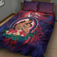 Samoa Mother's Day Quilt Bed Set I Love You Mom