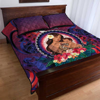 Samoa Mother's Day Quilt Bed Set I Love You Mom