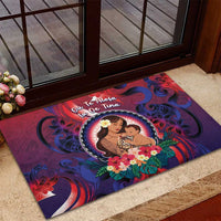 Samoa Mother's Day Rubber Doormat I Love You Mom