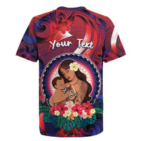 Personalised Samoa Mother's Day Rugby Jersey I Love You Mom