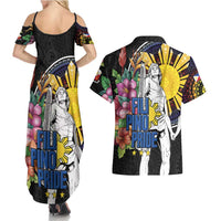 Filipinos Lapu-Lapu Hero Philippines Couples Matching Summer Maxi Dress and Hawaiian Shirt Hibiscus Flowers Style DT04 - Polynesian Pride