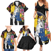Filipinos Lapu-Lapu Hero Philippines Family Matching Summer Maxi Dress and Hawaiian Shirt Hibiscus Flowers Style DT04 - Polynesian Pride