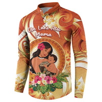 Personalised Tonga Mother's Day Button Sweatshirt I Love You Mom