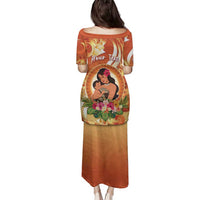 Personalised Tonga Mother's Day Family Matching Puletasi and Hawaiian Shirt I Love You Mom