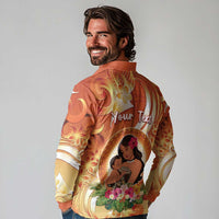 Personalised Tonga Mother's Day Long Sleeve Polo Shirt I Love You Mom