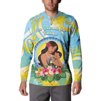 Personalised Fiji Mother's Day Button Sweatshirt I Love You Mom