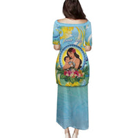 Personalised Fiji Mother's Day Family Matching Puletasi and Hawaiian Shirt I Love You Mom