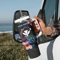 Personalised Hawaii Tumbler With Handle Kanaka Maoli With Fish Hook
