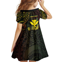 Personalised Hawaii Family Matching Off Shoulder Maxi Dress and Hawaiian Shirt Kanaka Maoli With Hammerhead Shark DT04 - Polynesian Pride