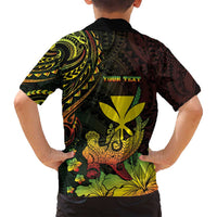 Personalised Hawaii Family Matching Puletasi and Hawaiian Shirt Kanaka Maoli With Hammerhead Shark DT04 - Polynesian Pride