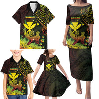 Personalised Hawaii Family Matching Puletasi and Hawaiian Shirt Kanaka Maoli With Hammerhead Shark DT04 - Polynesian Pride